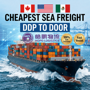 Door To Door DDP Sea Freight Shipping Agent From China To USA Canada Mexico Cargo Logistics Customs Clearance Delivery Service